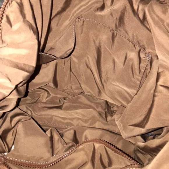 Brown Quilted Puffy Women's Bag - Picture 4 of 5